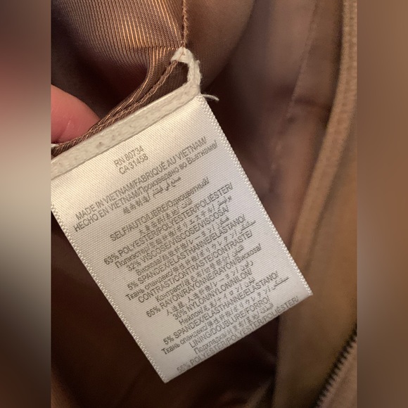 BCBGMAXAZRIA Fayette Ruffle Woven Trench Dress Coat in Sand Tan XS - Picture 5 of 8